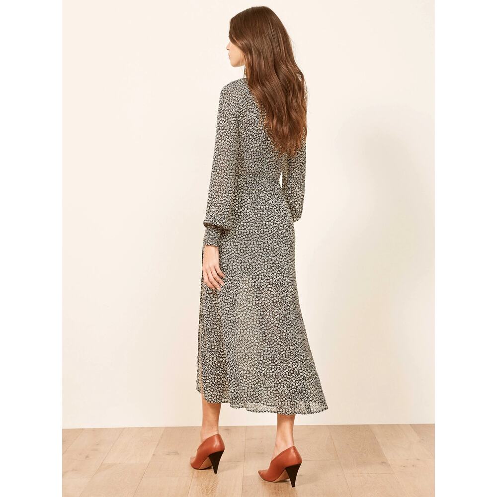 Reformation Georgina Midi Dress Ansel size 4 - Picture 10 of 11